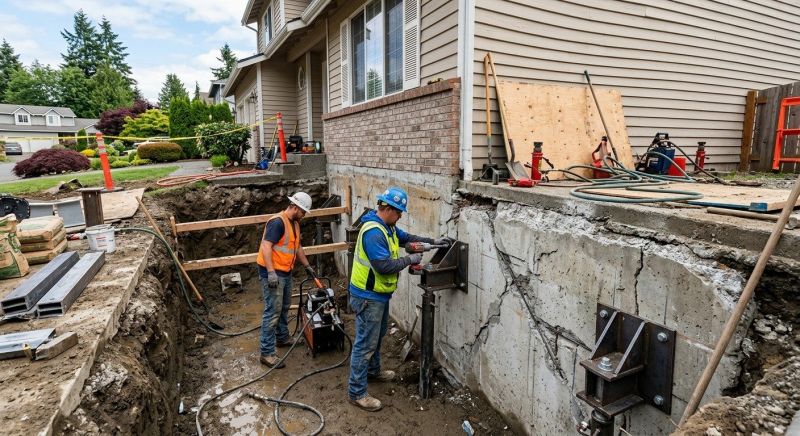 Building Foundation Repair in Bridgewater, CT