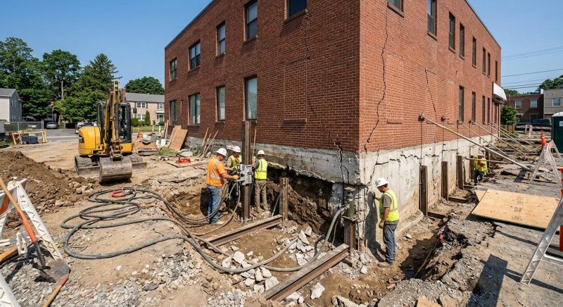Building Foundation Repair in Cornwall Bridge, CT
