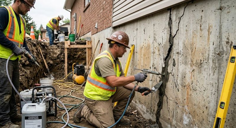 Cracked Foundation Repair in Mahopac, NY