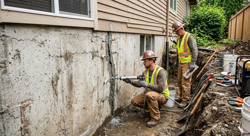 Cracked Foundation Repair in New Fairfield, CT