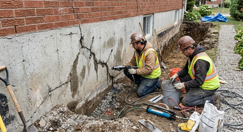 Cracked Foundation Repair in Somers, NY