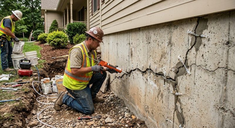 Cracked Foundation Repair in Terryville, CT