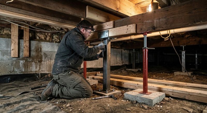 Crawlspace Structural Repair in New Milford, CT