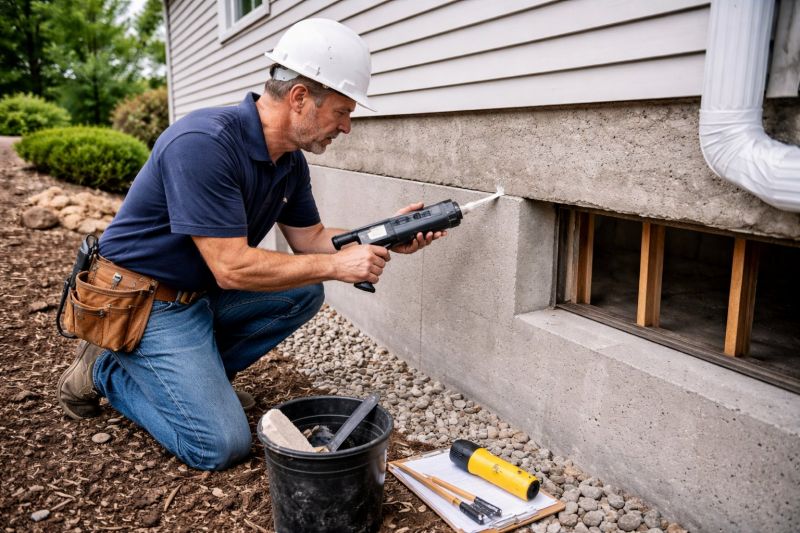 Foundation Crack Sealing in New Milford, CT