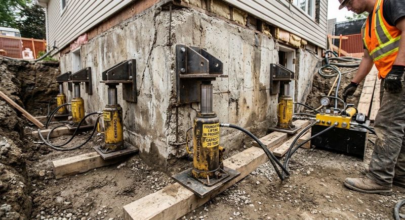 Foundation Jacking in Goshen, CT