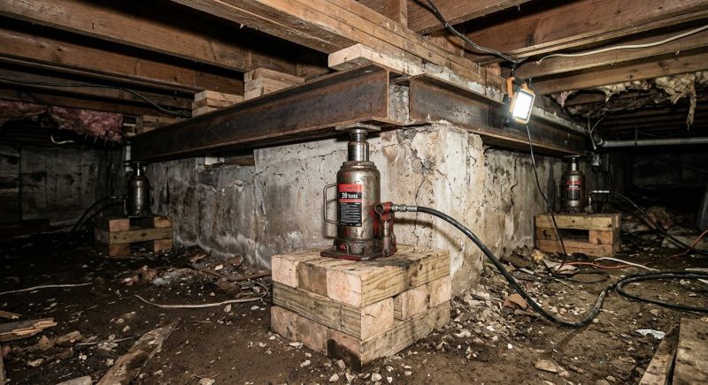 Foundation Jacking in Sandy Hook, CT
