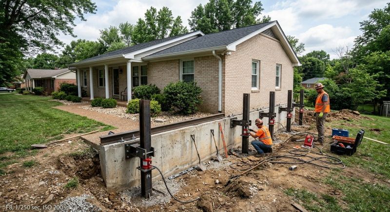Foundation Pier Leveling in New Milford, CT