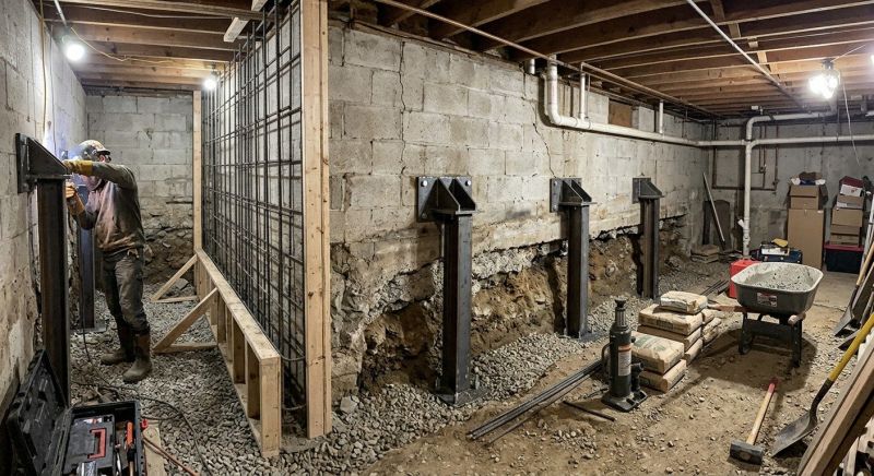 Foundation Stabilizing in Monroe, CT