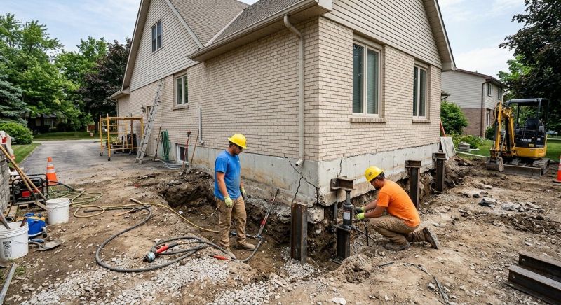 Helical Piers Installation in New Milford, CT
