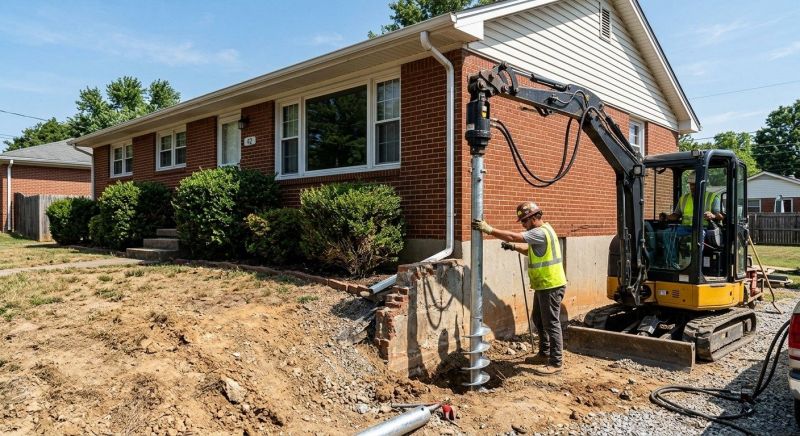 Helical Pile Installation in New Milford, CT