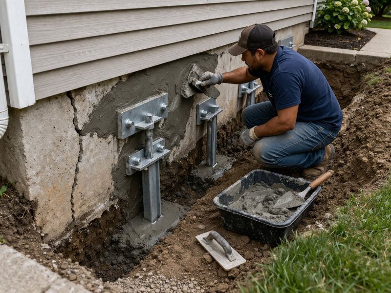 House Foundation Repair in Naugatuck, CT
