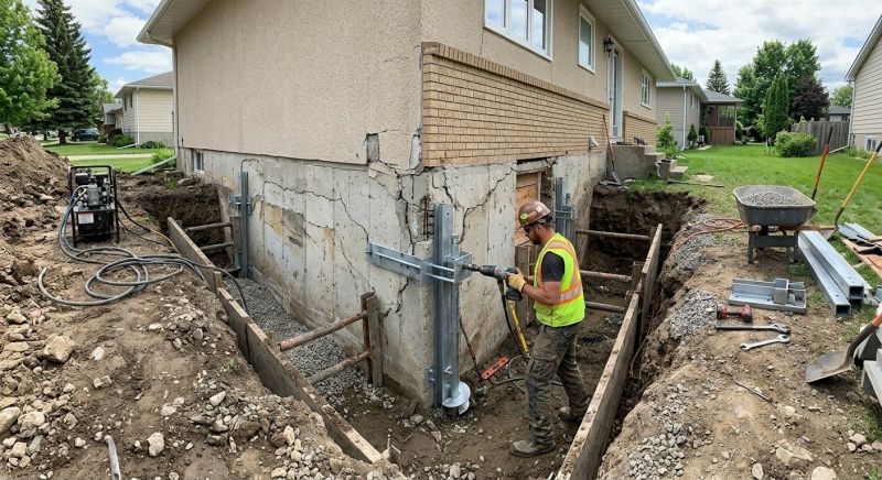 House Foundation Repair in Naugatuck, CT