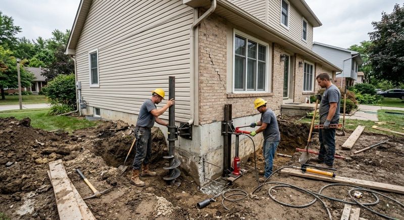 House Foundation Repair in Sandy Hook, CT