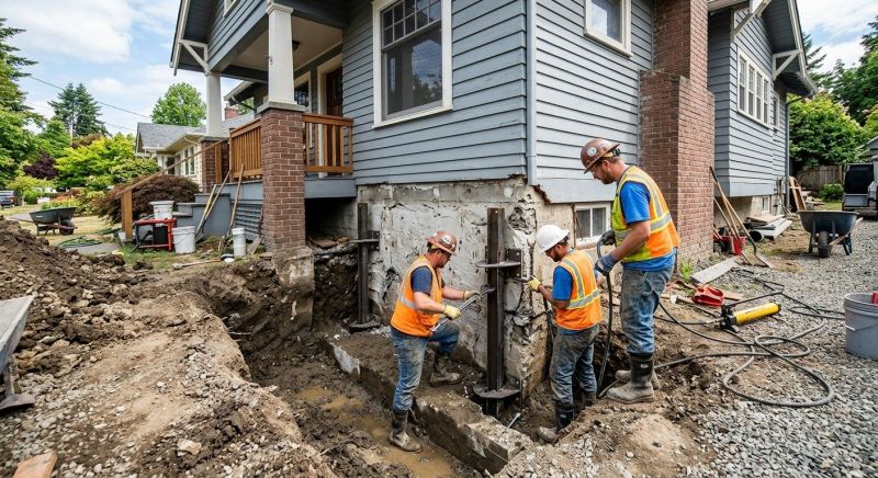 House Foundation Repair in South Kent, CT