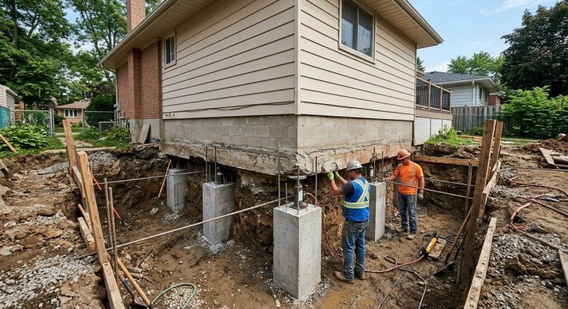 House Underpinning in New Milford, CT