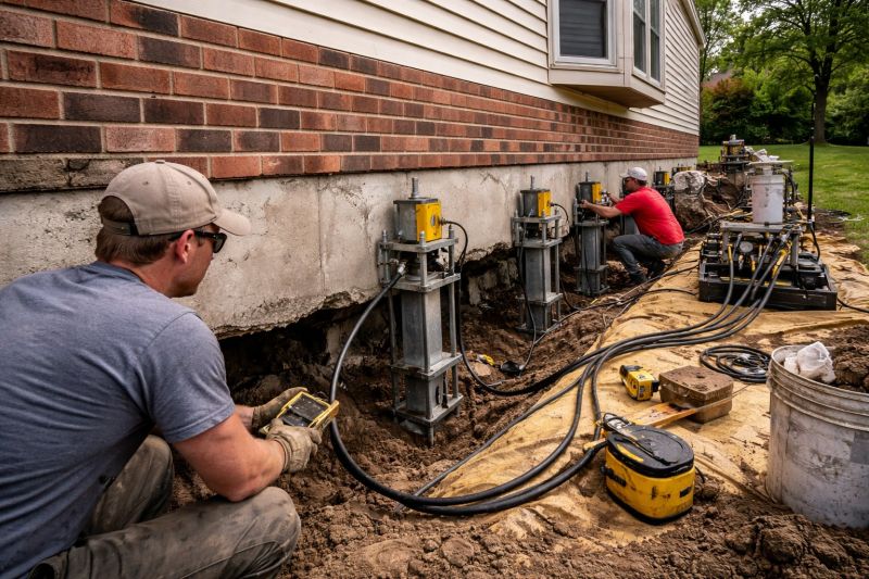 Settling Foundation Service in New Fairfield, CT
