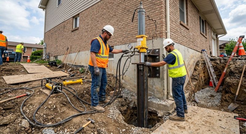 Settling Foundation Service in Sandy Hook, CT