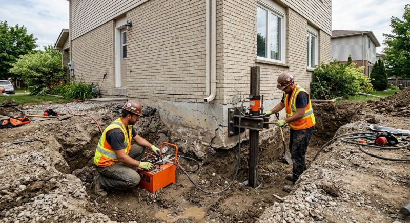 Sinking Foundation Lifting in New Milford, CT