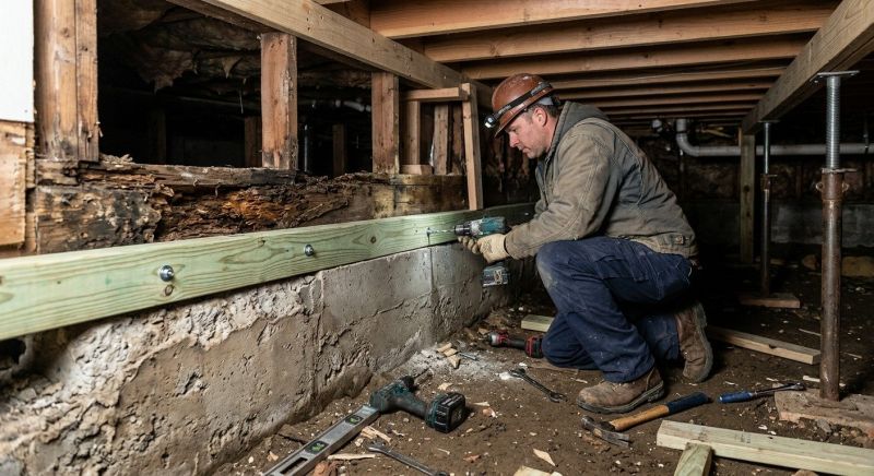Sinking Foundation Repair in Bethany, CT