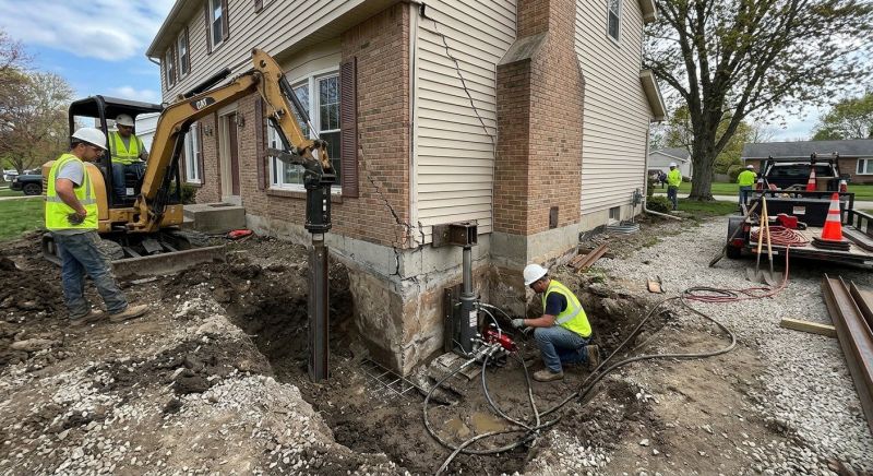 Sinking Foundation Repair in Bethany, CT