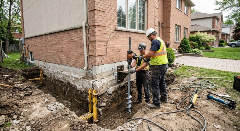 Sinking Foundation Repair in Bridgewater, CT