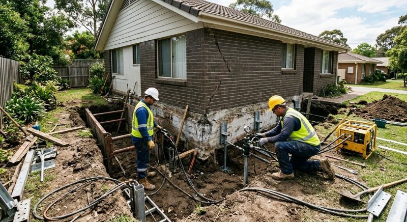 Sinking Foundation Repair in New Milford, CT
