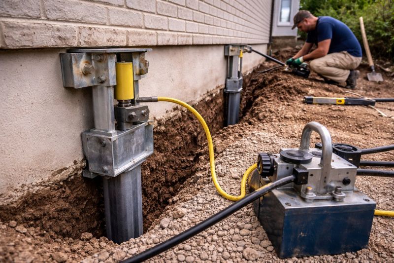 Sinking Foundation Repair in Redding, CT