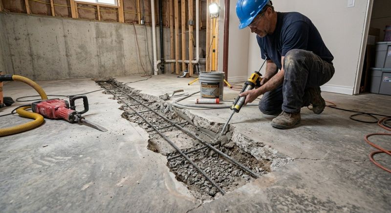 Slab Foundation Repair in New Milford, CT